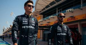 george russell lewis hamilton mercedes f1