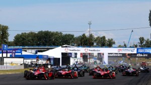 La partenza dell'E-Prix di Portland