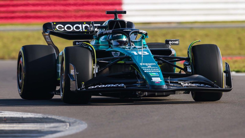 action, TS-Live, Silverstone Circuit, F12305a, F1, GP, Great Britain Lance Stroll, Aston Martin AMR23