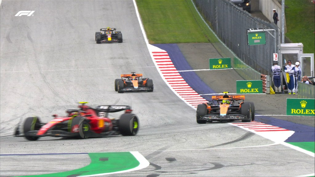 Pérez Piastri Norris Sainz GP Austria