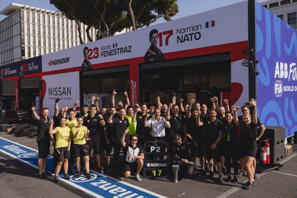 formula e a roma primo podio per nissan con norman nato