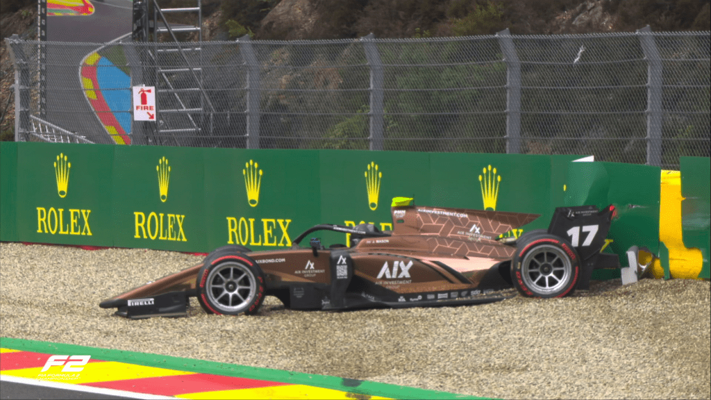 Ollie Bearman ha preceduto Frederik Vesti completando una doppietta Prema nelle qualifiche di Formula 2 interrotte dalla pioggia a Spa-Francorchamps.