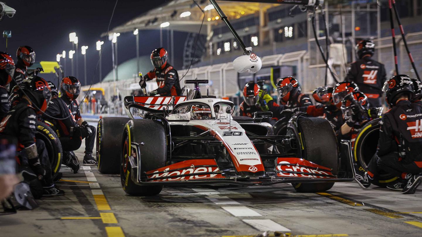 Haas pit stop test pre stagionali