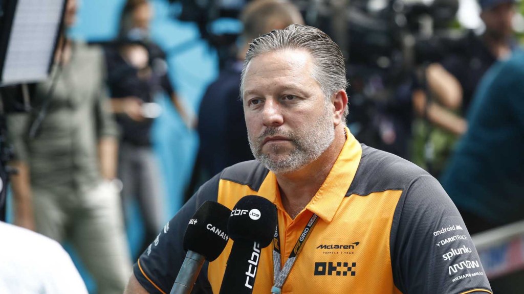 Zak Brown ai microfoni di Canal+ a Miami