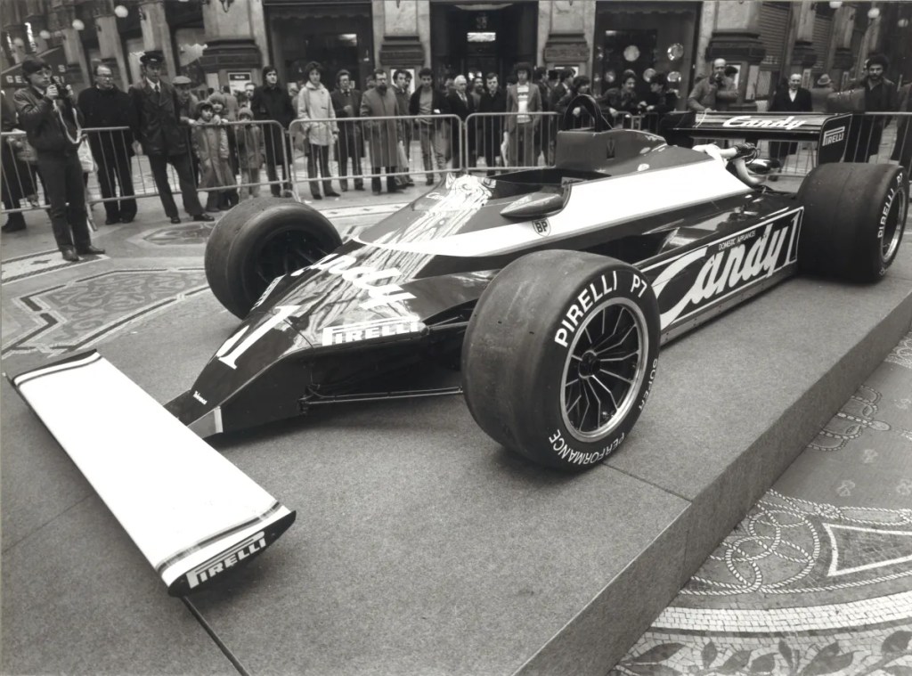 La Toleman nel 1981 con gli pneumatici Pirelli