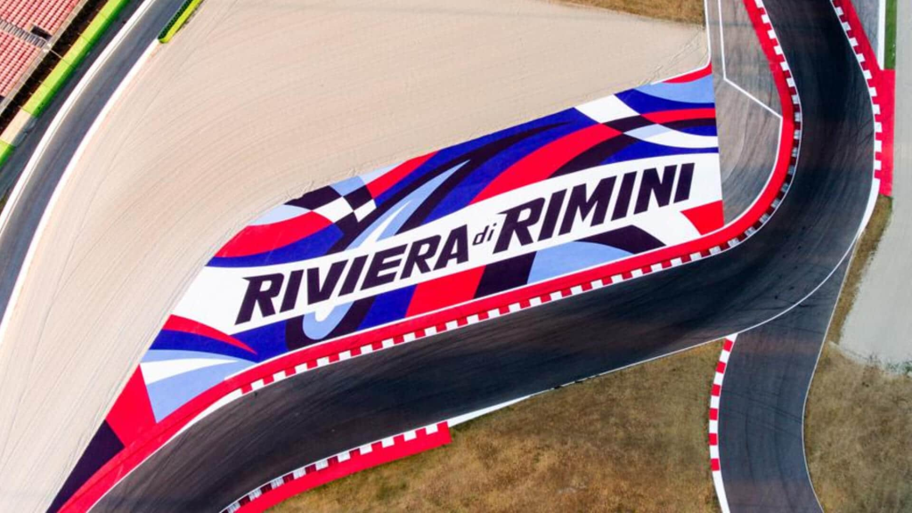 Inquadratura aerea sul circuito di Misano