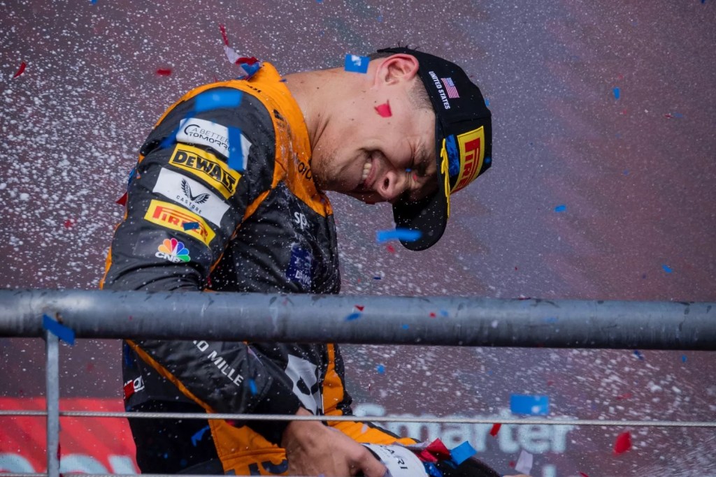 mclaren lando norris austin 2023 hundreth