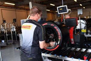 pirelli mechanics with the tires for the 2022 season during news photo 1640201442