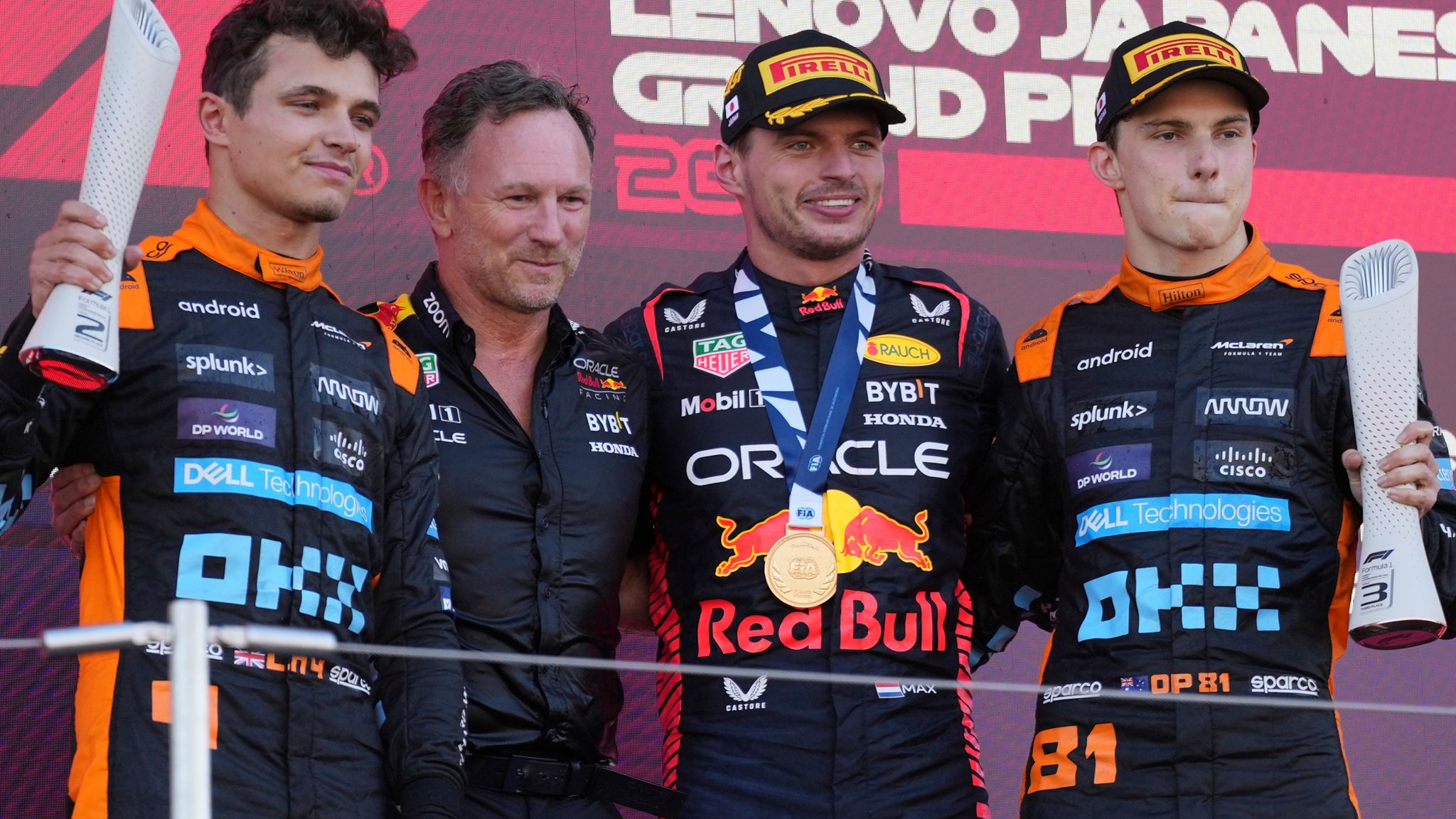 McLaren Red Bull Piastri Norris Verstappen