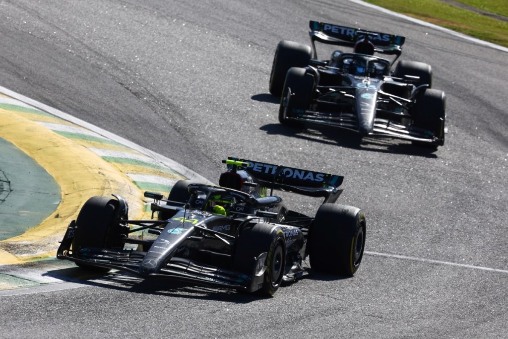 Mercedes in difficoltà durante il gp del brasile
