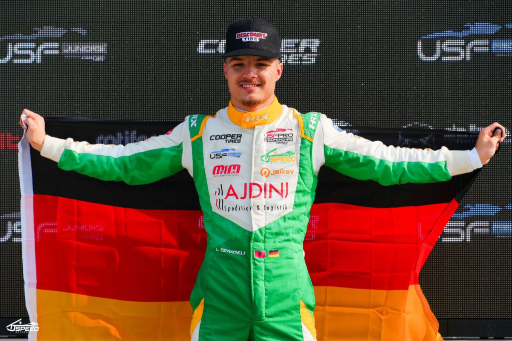 Zendeli dopo la vittoria di Road America