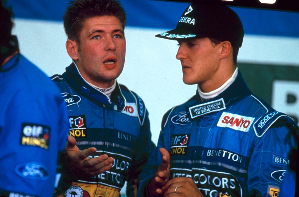 Jos Verstappen e Schumacher a colloquio nell'era Benetton