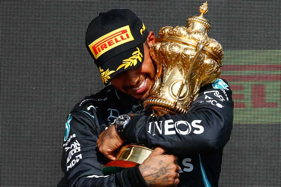 Lewis Hamilton British Grand Prix trophy