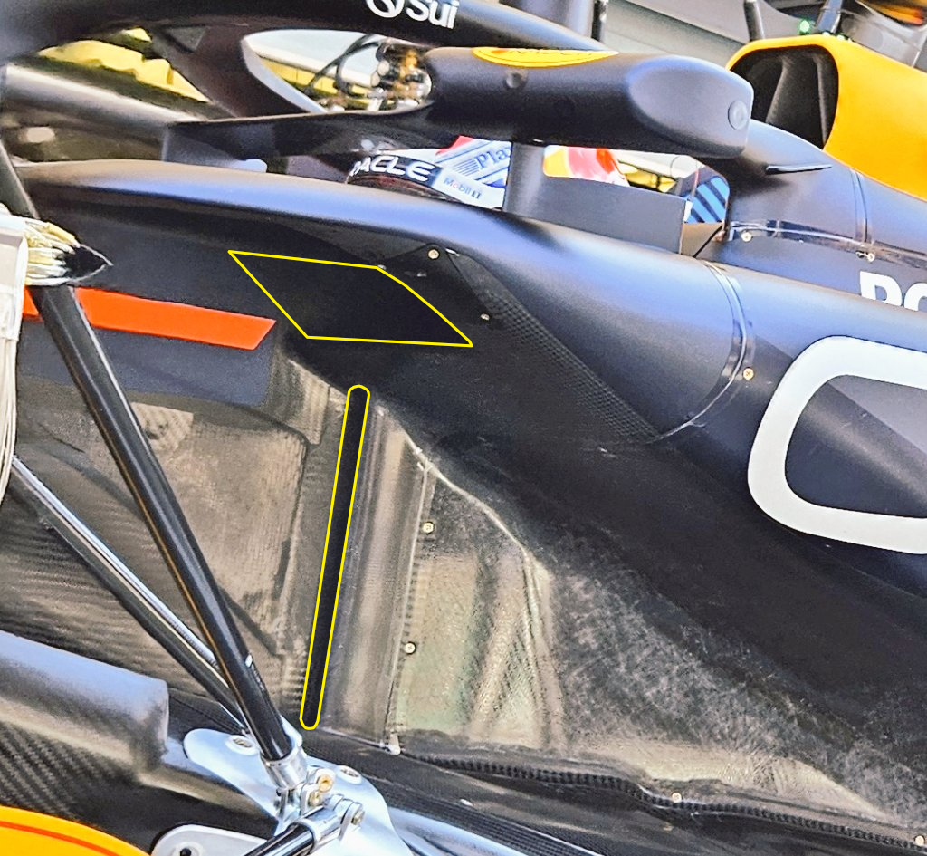 Red Bull inlet sidepods fp 1