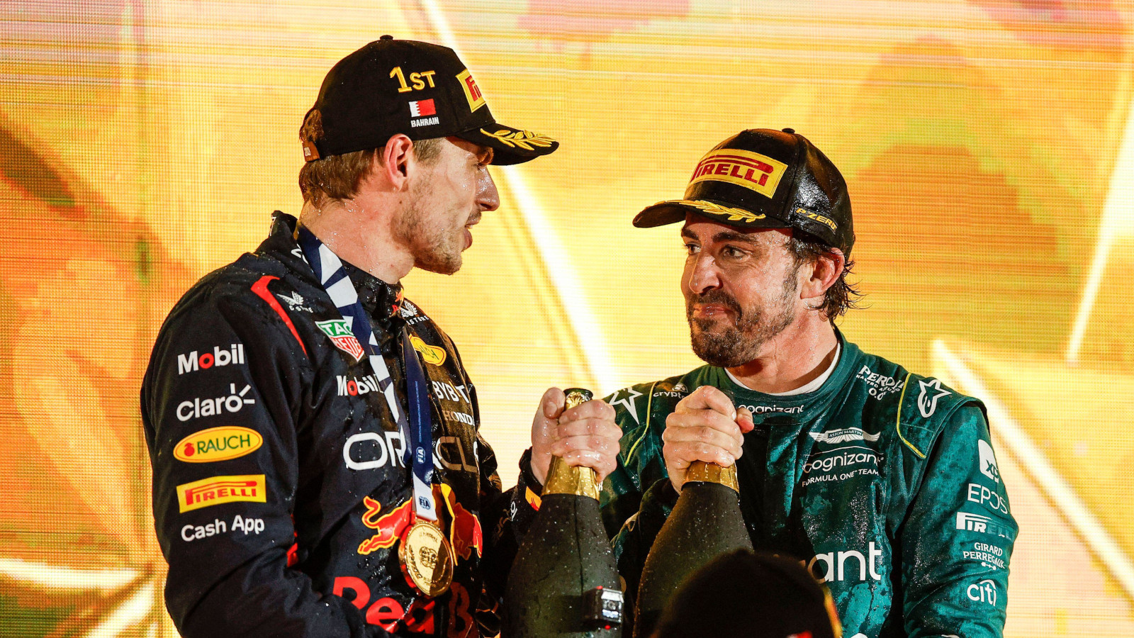 Alonso Verstappen Aston Martin Red Bull Bahrain 2023