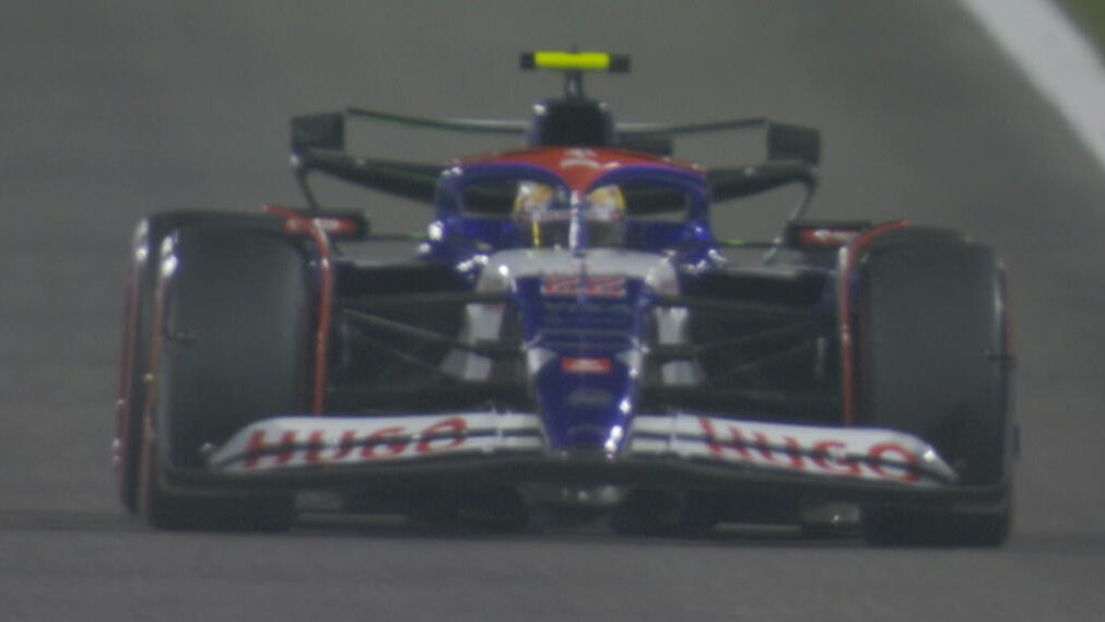 Tsunoda durante le Qualifiche F1 in Bahrain, eliminato in Q2