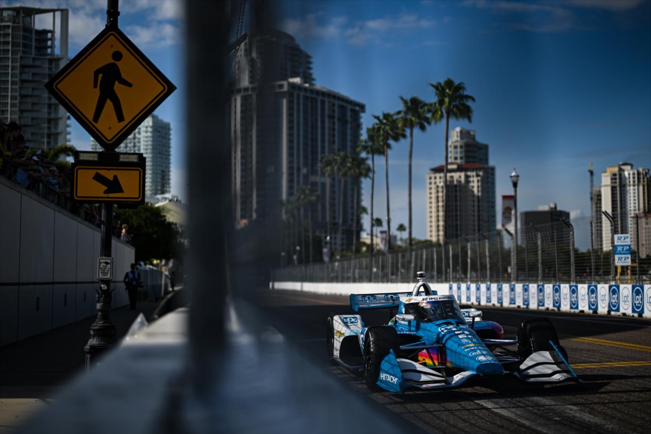 Il poleman del GP di St.Petersburg Josef Newgarden
