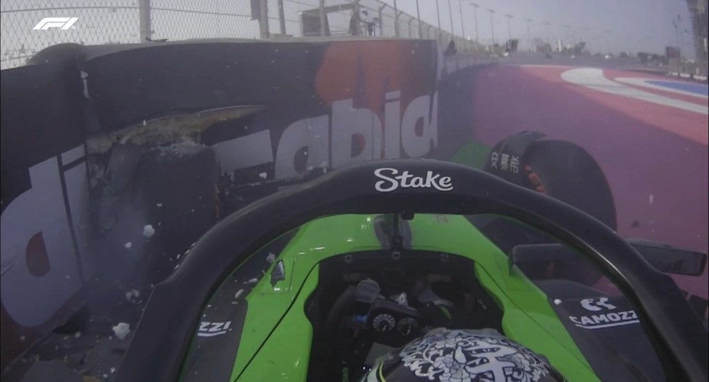 Zhou Crash FP3 GP Jeddah