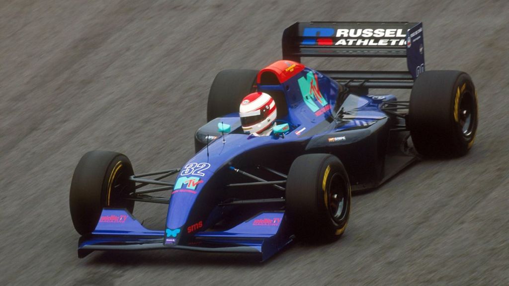 Roland Ratzenberger alla guida della Simtek a Imola
