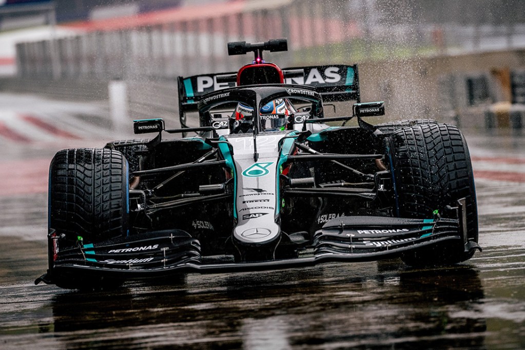Kimi Antonelli sulla Mercedes W12
