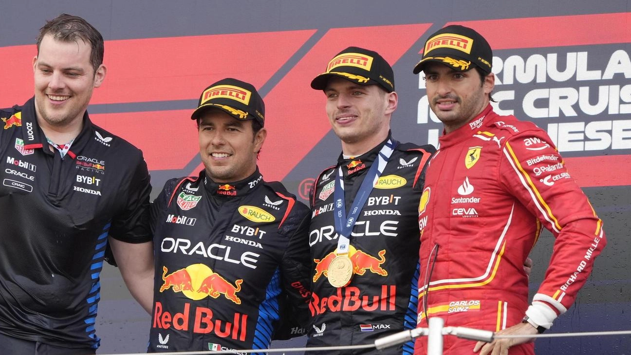verstappen e red bull tutto come prima la ferrari ce sainz batte ancora leclerc