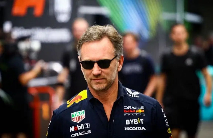 Christian Horner nel paddock durante il GP di Miami