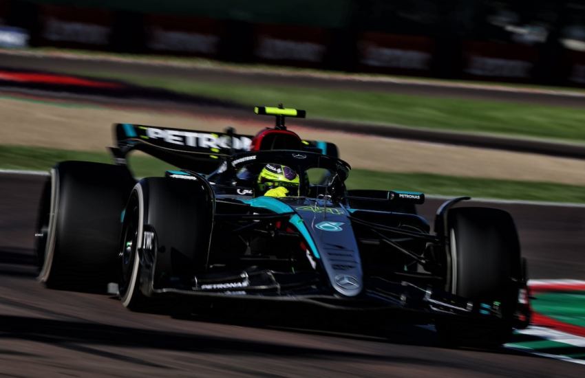hamilton mercedes w15 imola libere f1 20241