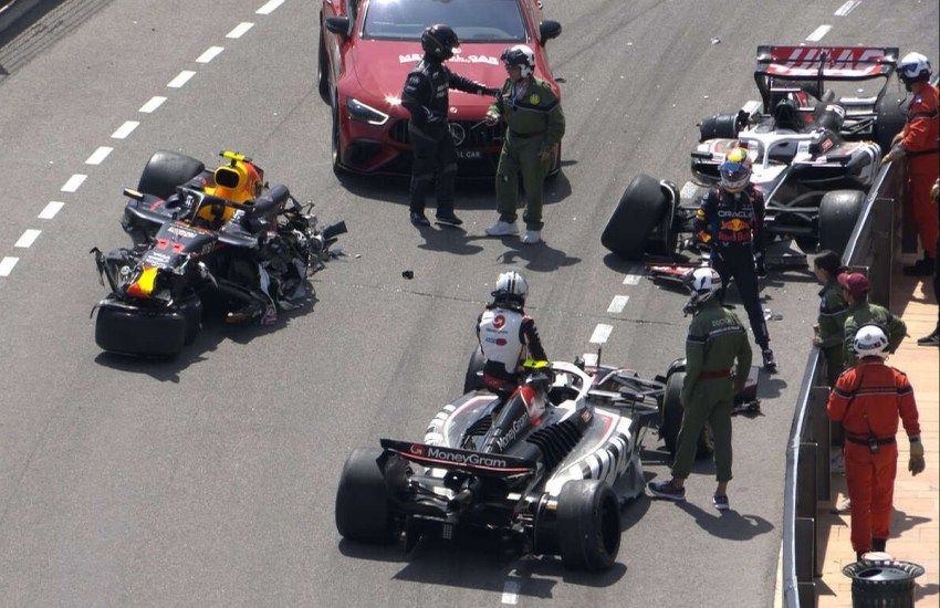 Incidente Pérez Magnussen GP Monaco 2024