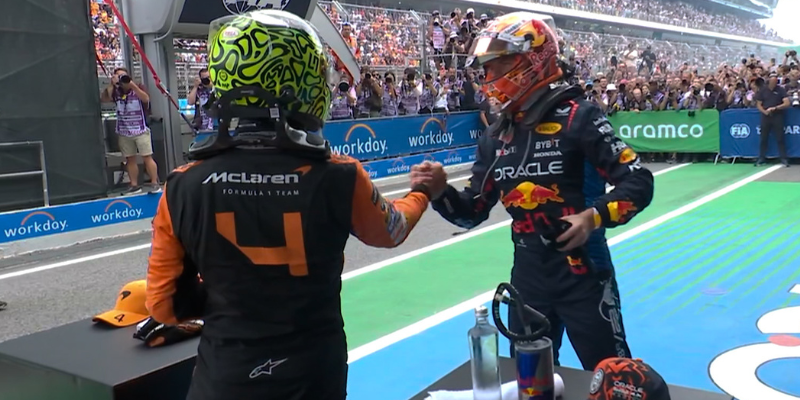 Lando Norris e Max Verstappen - Formula 1 (Foto: account X formula 1)