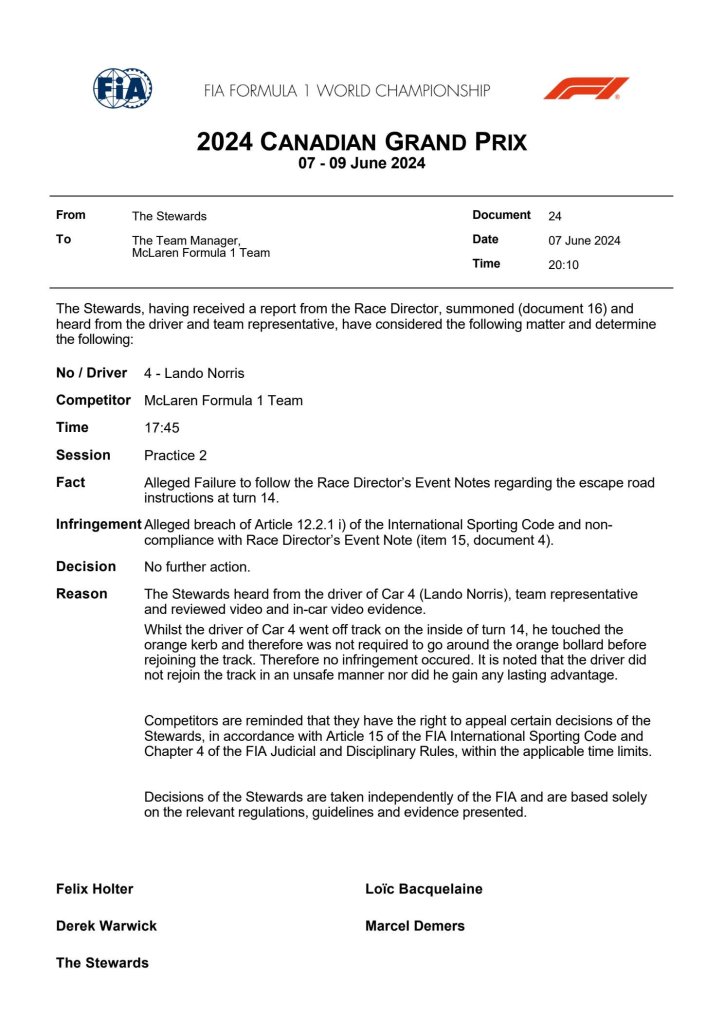 Norris fia canada