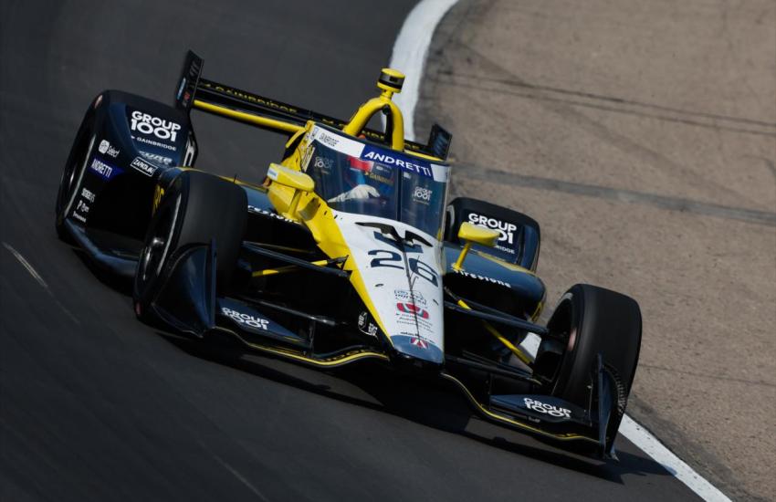 Colton Herta, poleman assieme a McLaughlin per entrambe le gare dell'Iowa