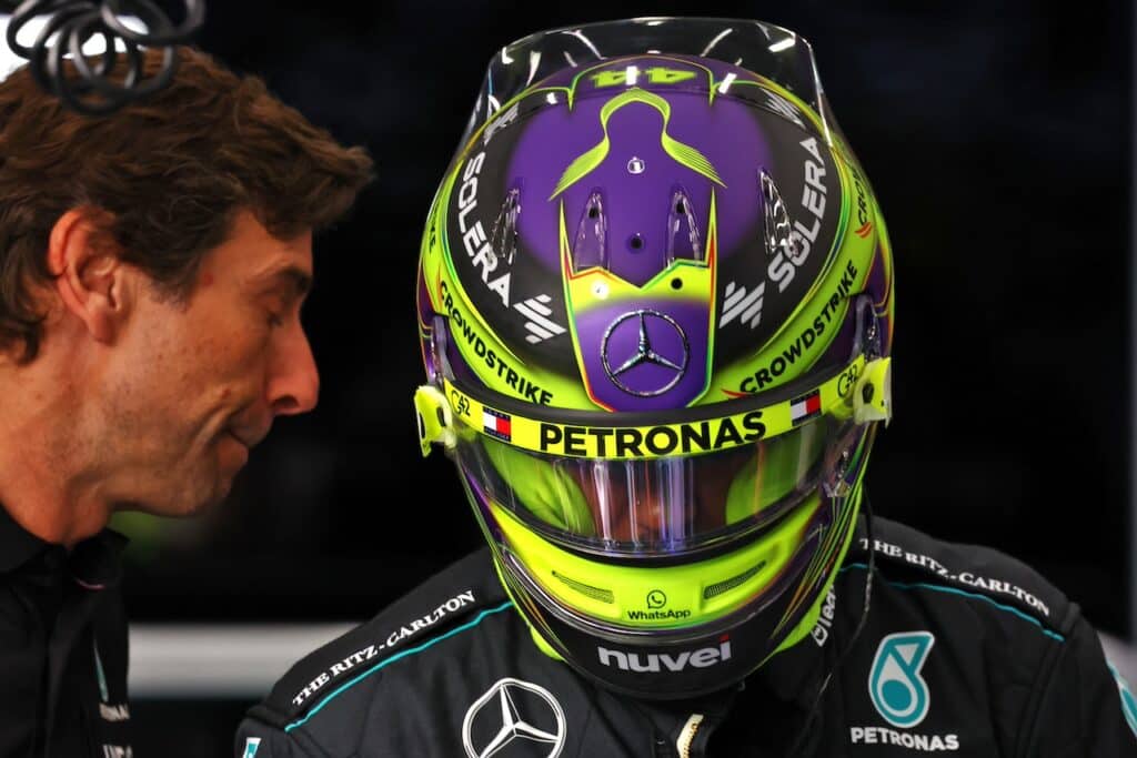 Lewis Hamilton durante il Gran Premio del Belgio