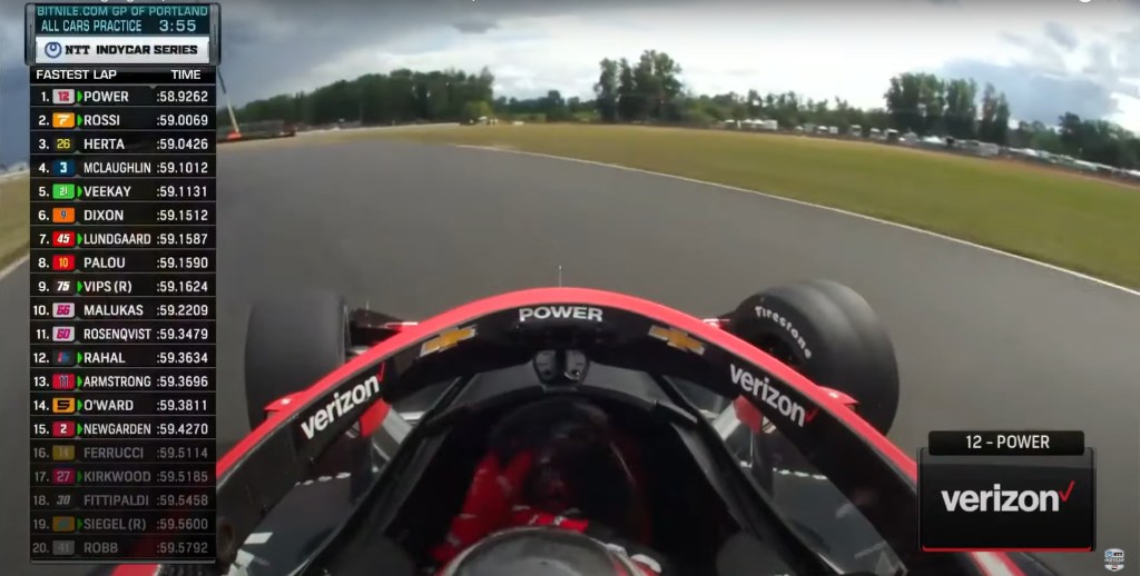 Prima giornata di prove libere a Portland. McLaughlin stupisce con il miglior tempo nelle FP1, sfidando il leader del campionato, Alex Palou.