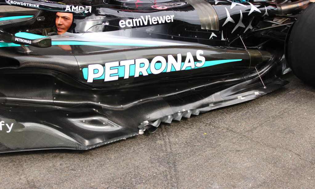 f1 mercedes w15 fondo spa