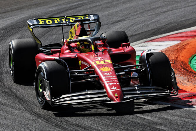 Charles Leclerc sulla F1-75, durante il GP di Monza 2022