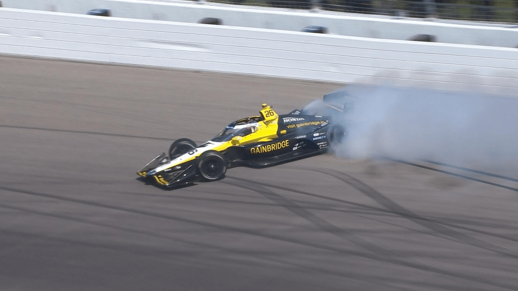 Colton Herta crash