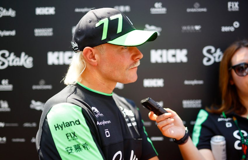 Valtteri Bottas, Stake F1 Team Kick Sauber, speaks to the media; 2024 Hungarian Grand Prix, Formula One World Championship