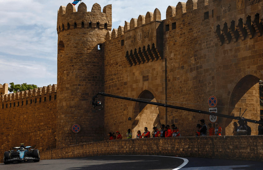 Fernando Alonso Aston Martin Prove Libere GP Azerbaijan Baku 2024