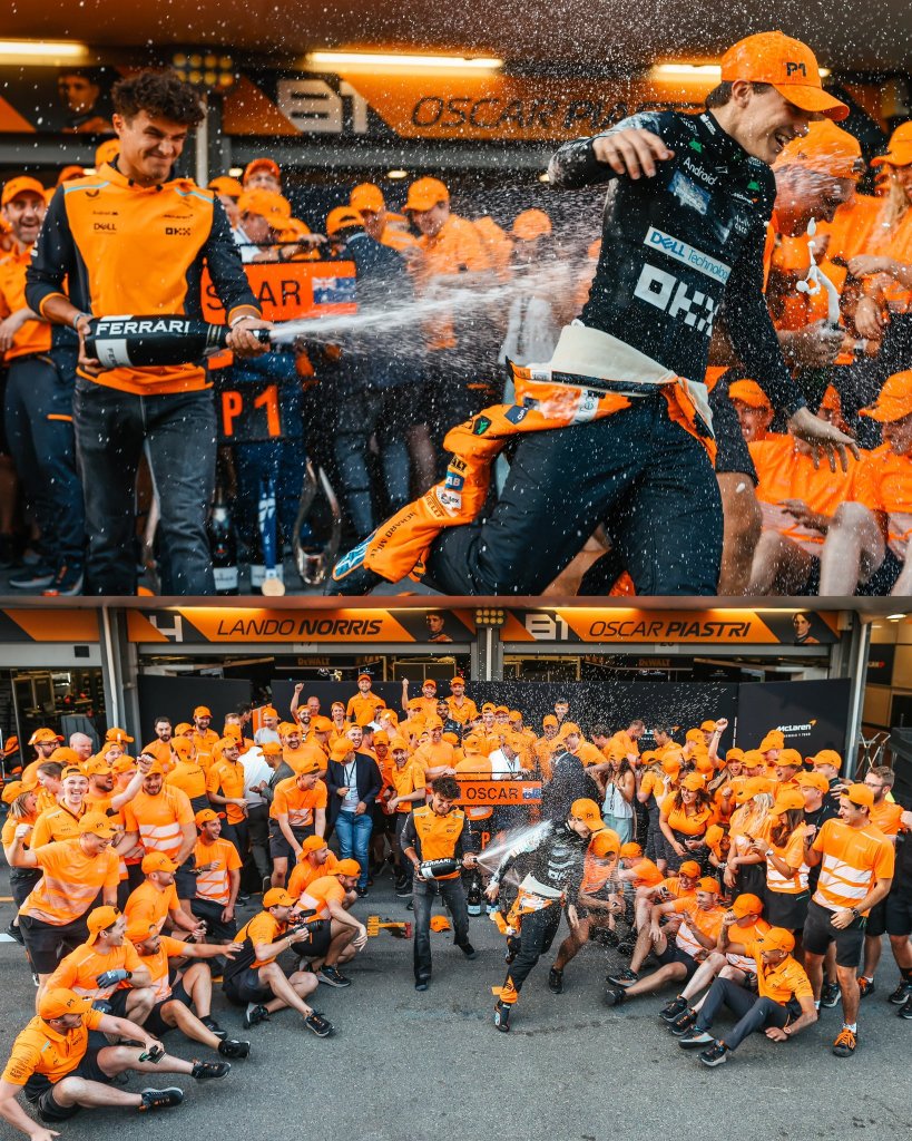Il pilota inglese reduce da una buonissima rimonta sul circuito a Baku, si dice felice per l'intero team. Norris ha poi parlato del suo aiuto a Piastri, nel rallentare Perez...