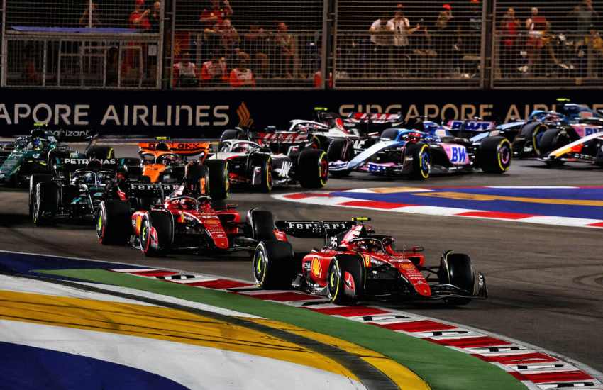 Partenza start singapore f1 2023