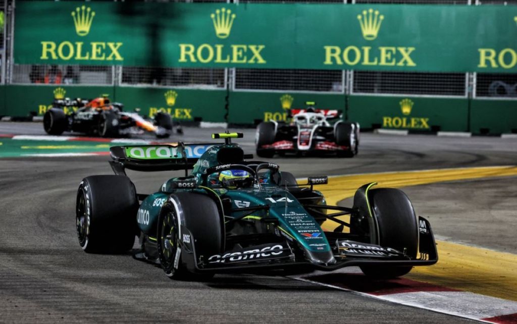 Fernando Alonso a Singapore
