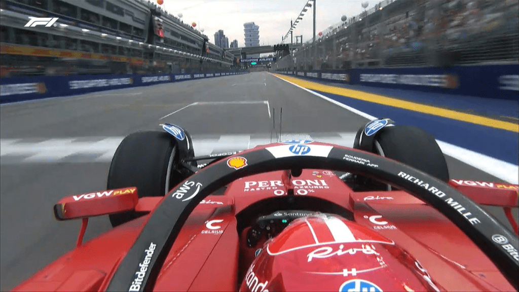Onboard di Charles Leclerc sulla Ferrari SF24