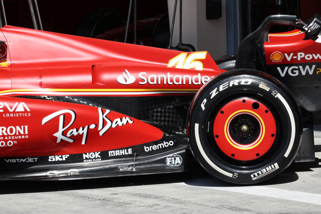Dettaglio sulla Ferrari SF24