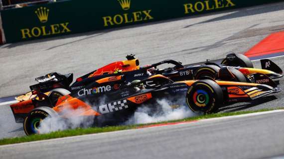 Norris e Verstappen corpo a copro in Austria.