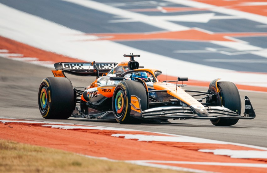 La vettura di Oscar Piastri durante la Q3 di Austin 2024