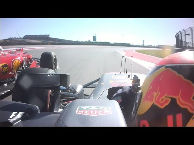 La penalità nel 2017 subita da Verstappen per aver superato Raikkonen fuori dai limiti della pista consentiti.