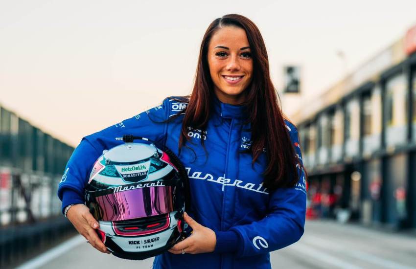 Carrie Schreiner Maserati MSG Racing 2024 Madrid Test