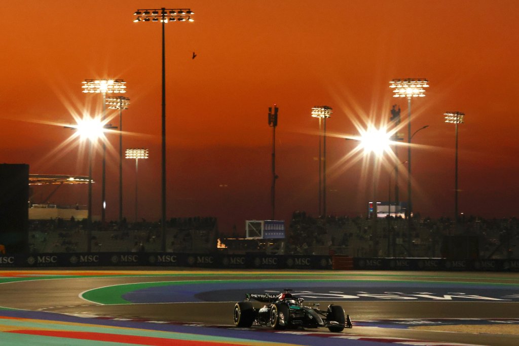 Mercedes W15 in Qatar