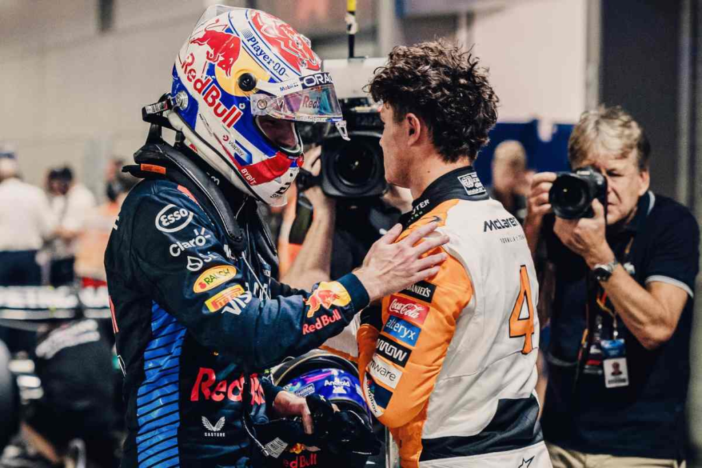 Lando Norris si congratula con l'amico e rivale Max Verstappen per il titolo, che ringrazia, sicuro che il momento del britannico arriverà.