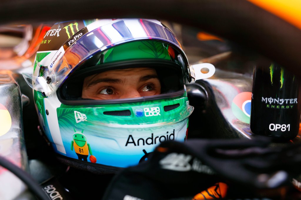 Oscar Piastri durante le prove libera ad Interlagos Sao Paolo 2024